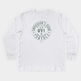 Smuggler's Cove, Tortola, British Virgin Islands Kids Long Sleeve T-Shirt